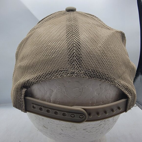 Bass Pro Shops Cabelas Adults Tan Trucker Hat Fishing Hiking Camping Trails - Picture 3 of 10